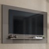 Painel para TV Até 60 Polegadas Mafra 1 Prateleira Cinza Perola - Pnr Móveis