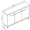Rack para TV Até 60 Polegadas Madagascar 2 Portas 1 Gaveta Cedro/Off White - Pnr Móveis