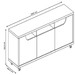 Rack para TV Até 60 Polegadas Madagascar 2 Portas 1 Gaveta Cedro/Off White - Pnr Móveis