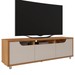 Rack para TV Até 60 Polegadas Madagascar 2 Portas 1 Gaveta Cedro/Off White - Pnr Móveis