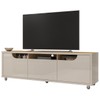 Rack para TV Até 60 Polegadas Madagascar 2 Portas 1 Gaveta Off White/Noce - Pnr Móveis