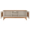 Rack para TV Até 60 Polegadas Mauritânia 2 Portas 2 Nichos Off White/Noce - Pnr Móveis