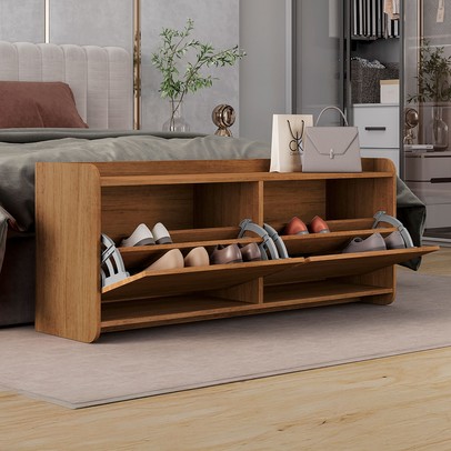 Sapateira Croácia 2 Portas Cedro - Pnr Móveis