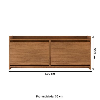 Sapateira Croácia 2 Portas Cedro - Pnr Móveis