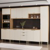 Cozinha Completa Selene 14 Portas 2 Gavetas 100% Mdf Jequitibá/Off White - Linea Brasil