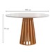 Mesa de Jantar 4 Lugares Savannah com Vidro Cinamomo/Off White/Suede Bege - Pnr Móveis