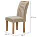 Mesa de Jantar 4 Lugares Tennessee com Vidro Cinamomo/Off White/Suede Cru - Pnr Móveis
