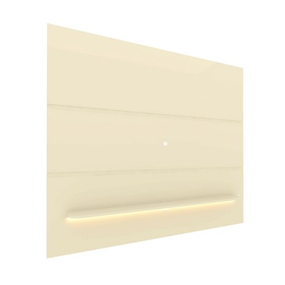 Painel para TV Até 85 Polegadas Garcia 1 Prateleira 100% Mdf com Led Off White - Pnr Móveis