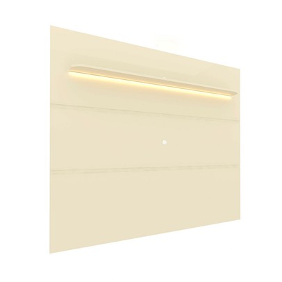 Painel para TV Até 85 Polegadas Garcia 1 Prateleira 100% Mdf com Led Off White - Pnr Móveis