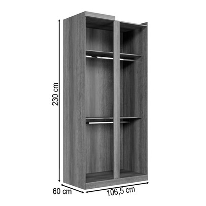 Modulo Facinium para Canto 1 Porta  Cinamomo - Pnr Móveis