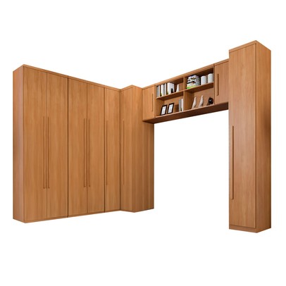 Guarda Roupa Casal Modulado Facinium 9 Portas 3 Gavetas Cinamomo - Pnr Móveis