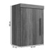 Modulo Facinium Aero Lateral 1 Porta Cinamomo - Pnr Móveis