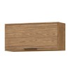 Armário Aéreo Cozinha Cloe 1 Porta Basculante 100% Mdf Freijó Ato02 - Pnr Móveis