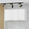 Armário Aéreo de Cozinha 120 Cm Estela 3 Portas Branco Neve - Pnr Móveis