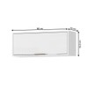 Armário Aéreo de Cozinha 80 Cm Estela 1 Porta Basculante Branco Neve - Pnr Móveis