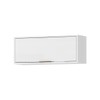 Armário Aéreo de Cozinha 80 Cm Estela 1 Porta Basculante Branco Neve - Pnr Móveis