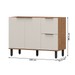 Balcão de Cozinha para Pia Cloe 2 Portas 2 Gavetas 100% Mdf Freijó/Off White Bto03 - Pnr Móveis