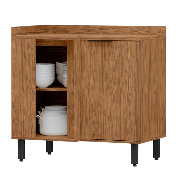 Balcão de Cozinha Cloe 100% Mdf 1 Porta Freijó - Pnr Móveis