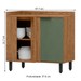 Balcão de Cozinha Cloe 100% Mdf 1 Porta Freijó/Jade - Pnr Móveis