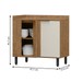 Balcão de Cozinha Cloe 100% Mdf 1 Porta Freijó/Off White - Pnr Móveis