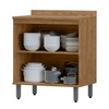 Balcão de Cozinha Cloe 2 Portas 100% Mdf Freijó Bto02 - Pnr Móveis