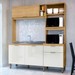 Cozinha Compacta Cloe 4 Portas 1 Gaveta Castanho/Off White - Pnr Móveis