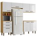 Cozinha Compacta Bianca 6 Portas 3 Gavetas Marrocos/Branco - Pnr Móveis