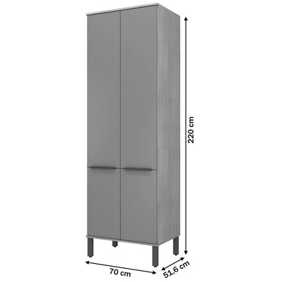 Paneleiros Amélia 4 Portas 5 Prateleiras Marrocos/Off White - Pnr Móveis