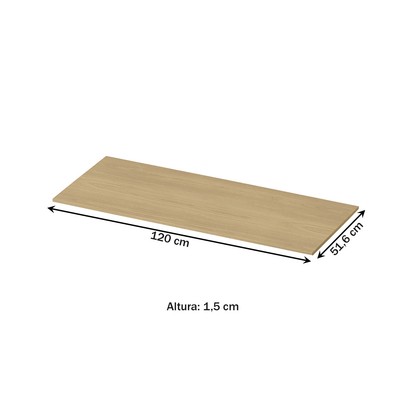 Tampo para Balcão 120 Cm Estela Castanho - Pnr Móveis