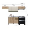 Cozinha Completa Dinamarca 8 Portas 2 Gavetas com Vidro 6123.161 Castini - Indékes