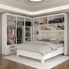 Guarda-Roupa Casal Modulado com Cama Belgrado 11 Portas 6 Gavetas Branco - Panorama Móveis