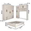 Guarda-Roupa Casal Modulado com Cama Belgrado 11 Portas 6 Gavetas Branco - Panorama Móveis