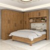 Guarda-Roupa Casal Modulado com Cama Belgrado 11 Portas 6 Gavetas Cinamomo - Panorama Móveis