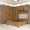 Guarda-Roupa Casal Modulado com Cama Belgrado 11 Portas 6 Gavetas Cinamomo - Panorama Móveis