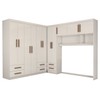 Guarda-Roupa Casal Modulado Belgrado 11 Portas 6 Gavetas Branco - Panorama Móveis
