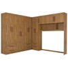 Guarda-Roupa Casal Modulado Belgrado 11 Portas 6 Gavetas Cinamomo - Panorama Móveis