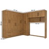Guarda-Roupa Casal Modulado Belgrado 11 Portas 6 Gavetas Cinamomo - Panorama Móveis