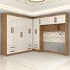 Guarda-Roupa Casal Modulado Belgrado 11 Portas 6 Gavetas Cinamomo/Off White - Panorama Móveis
