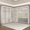 Guarda-Roupa Casal Modulado Belgrado 11 Portas 6 Gavetas com Espelho Branco - Panorama Móveis