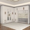 Guarda-Roupa Casal Modulado Belgrado 11 Portas 6 Gavetas com Espelho Branco - Panorama Móveis