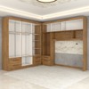 Guarda-Roupa Casal Modulado Belgrado 11 Portas 6 Gavetas com Espelho Cinamomo - Panorama Móveis