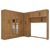 Guarda-Roupa Casal Modulado Belgrado 11 Portas 6 Gavetas com Espelho Cinamomo - Panorama Móveis