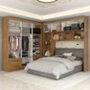 Guarda-Roupa Casal Modulado Belgrado 11 Portas 6 Gavetas com Espelho Cinamomo - Panorama Móveis