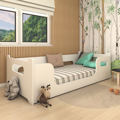 Cama Infantil Montessoriana Doce Soninho Branco - Panorama Móveis