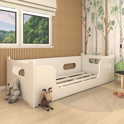 Cama Infantil Montessoriana Doce Soninho Branco - Panorama Móveis