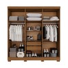 Guarda-Roupa Casal Pinheiro 6 Portas 2 Gavetas Cinamomo - Pnr Móveis