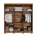 Guarda-Roupa Casal Pinheiro 6 Portas 2 Gavetas Cinamomo - Pnr Móveis
