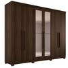 Guarda-Roupa Casal Palazzo Luxo 6 Portas 6 Gavetas 100% Mdf com Espelho Savana - Pnr Móveis