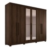 Guarda-Roupa Casal Palazzo Luxo 6 Portas 6 Gavetas 100% Mdf Savana - Pnr Móveis