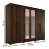 Guarda-Roupa Casal Palazzo Luxo 6 Portas 6 Gavetas 100% Mdf Savana - Pnr Móveis